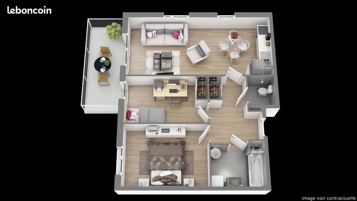 Appartement à louer, 49m², Schiltigheim
