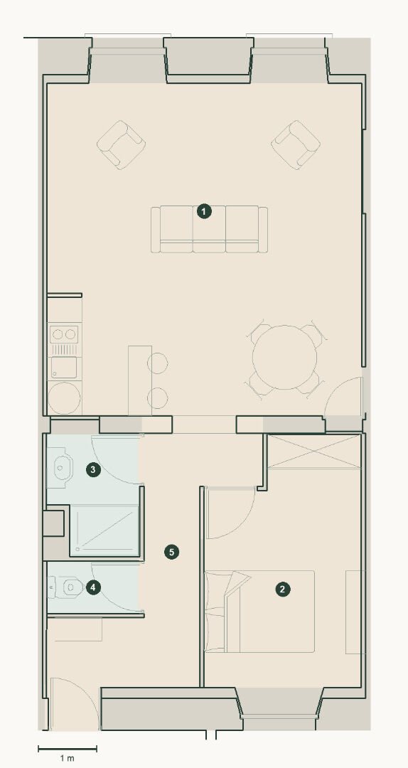 Appartement à vendre, 52m², Bordeaux