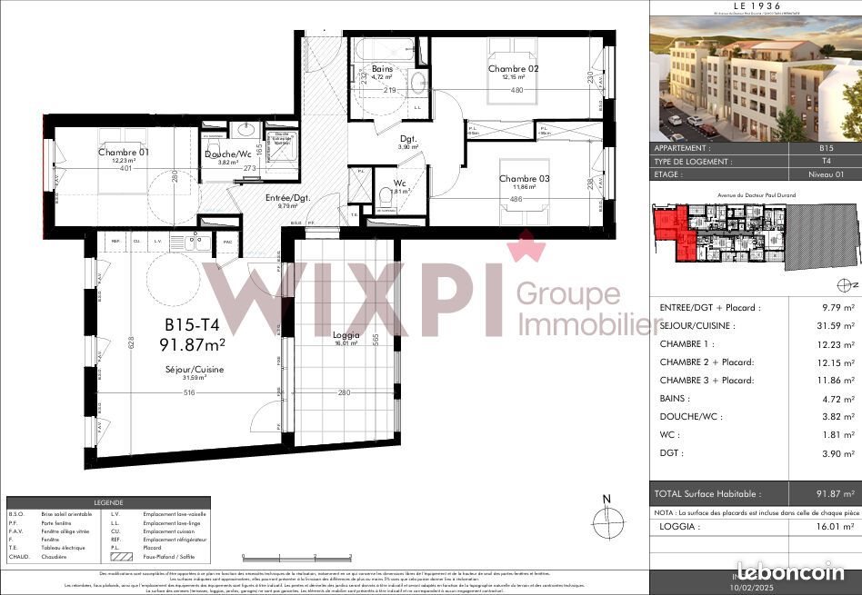 Appartement à vendre, 91m², Tain-l'Hermitage