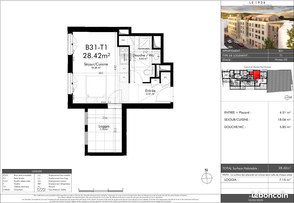 Appartement à vendre, 28m², Tain-l'Hermitage