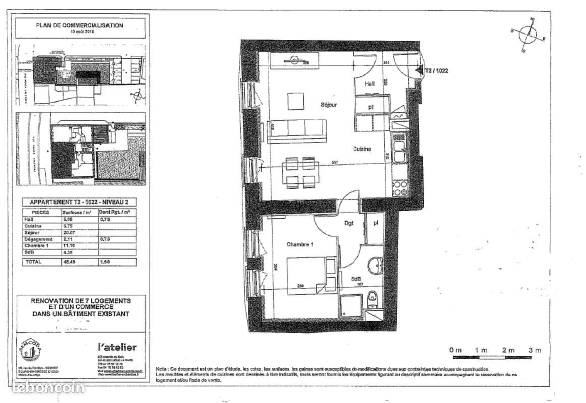 Appartement à louer, 48m², Pierre-Bénite