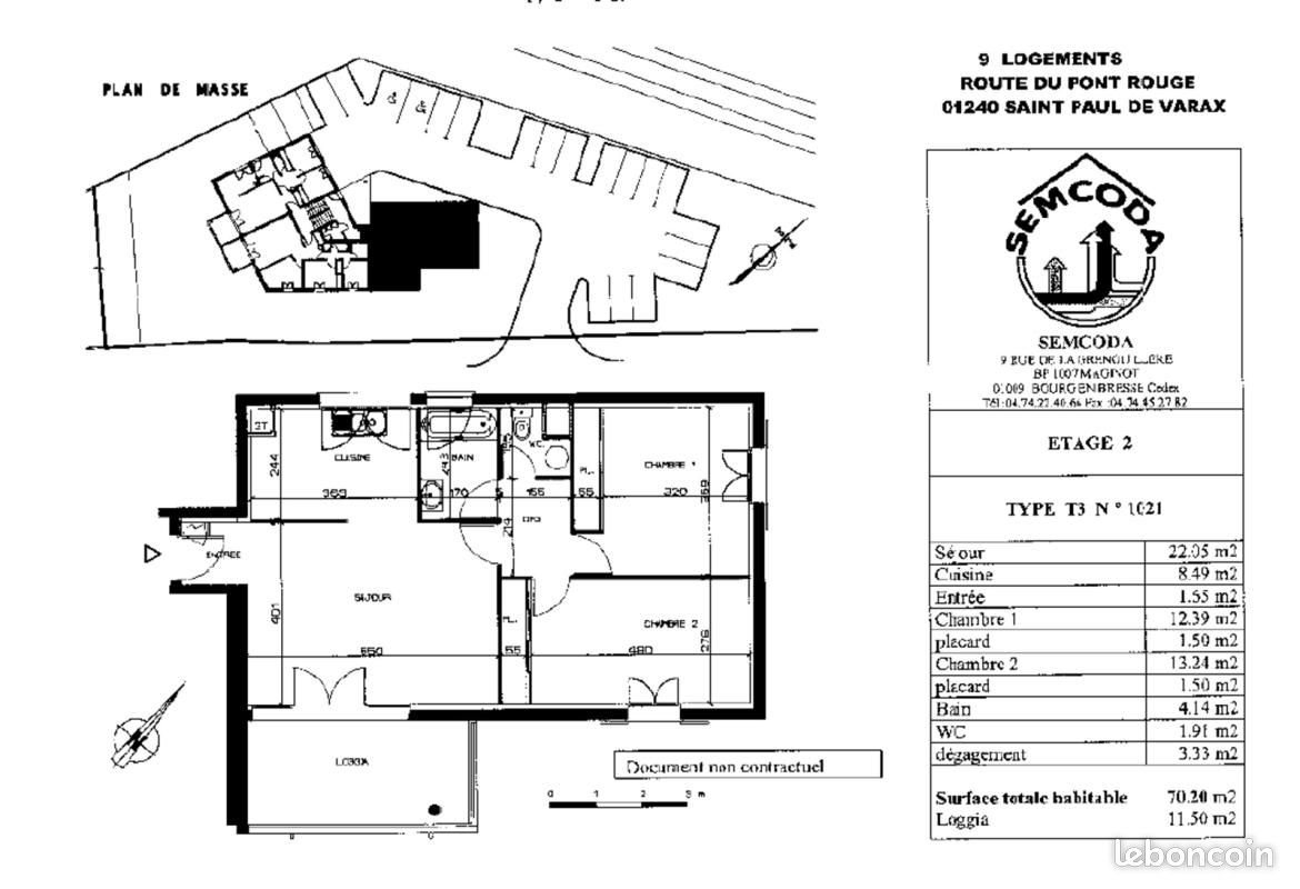 Appartement à louer, 70m², Saint-Paul-de-Varax