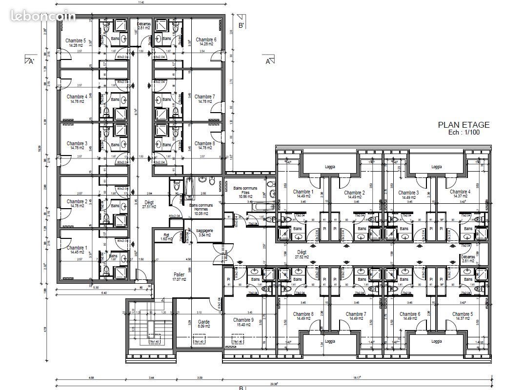 Appartement à vendre, 20m², Loches