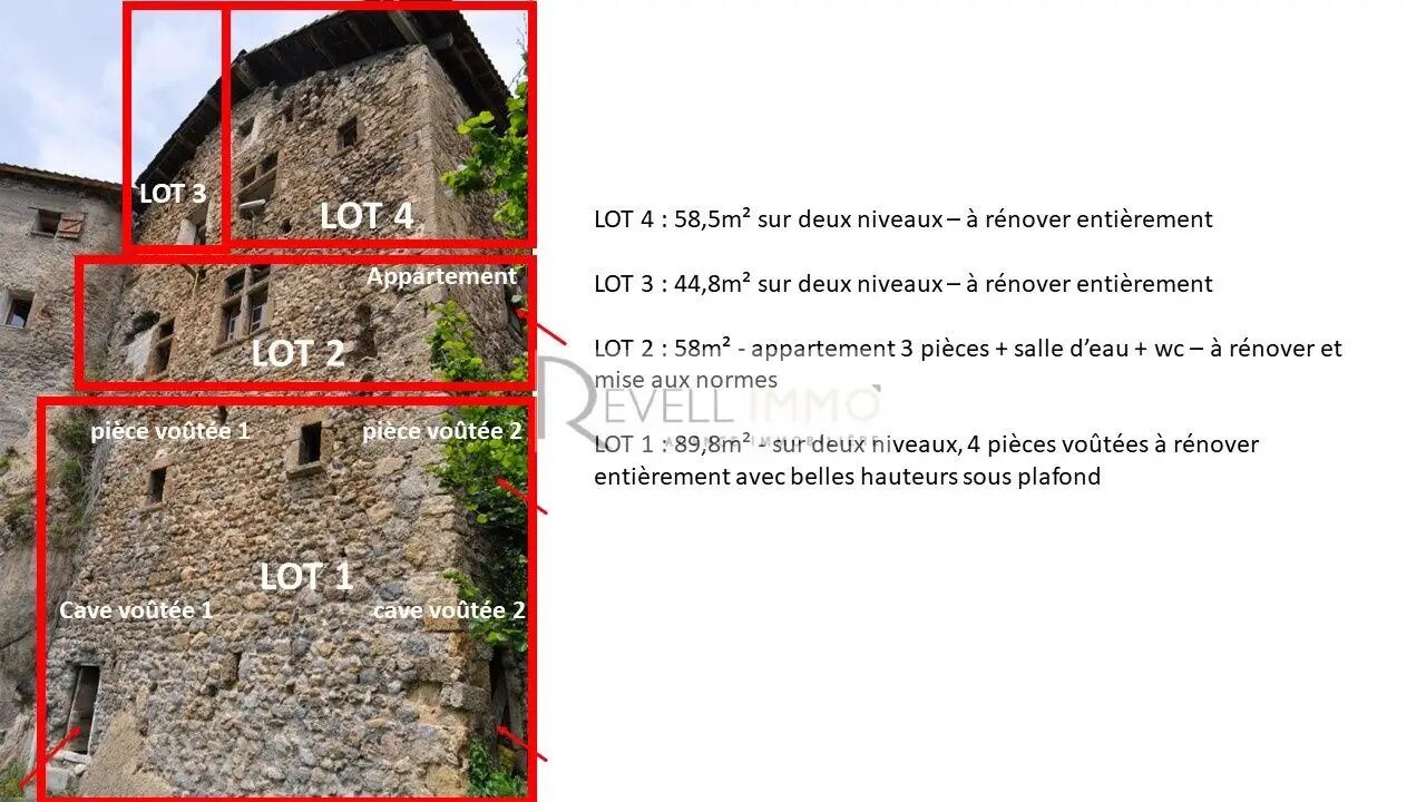 Maison à vendre, 250m², Roubion