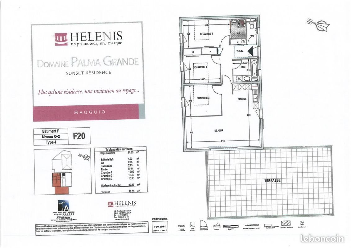 Appartement à vendre, 82m², Mauguio