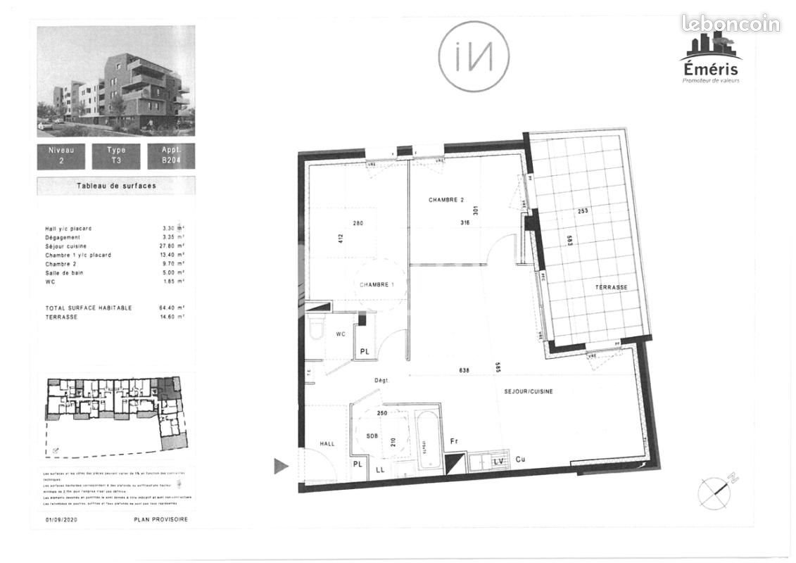 Appartement à louer, 64m², Saint-Jean-de-Védas