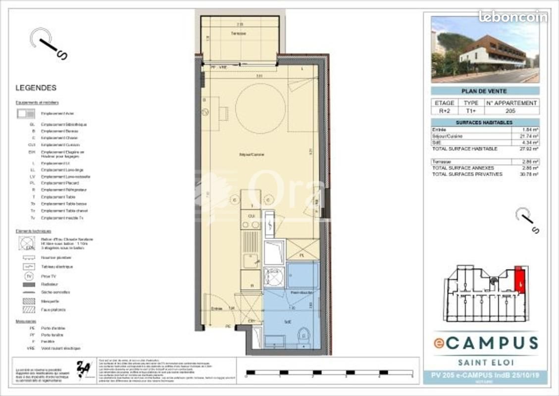 Appartement à louer, 27m², Montpellier