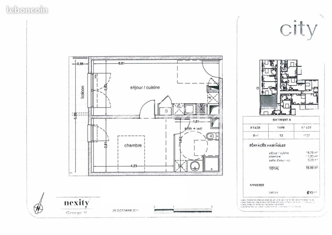 Appartement à louer, 36m², Montpellier
