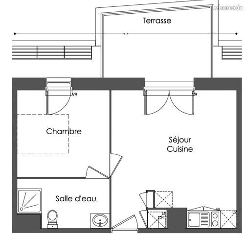 Appartement à louer, 39m², Villenave-d'Ornon