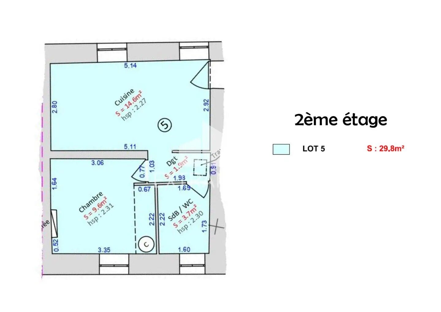 Appartement à vendre, 30m², Sourcieux-les-Mines