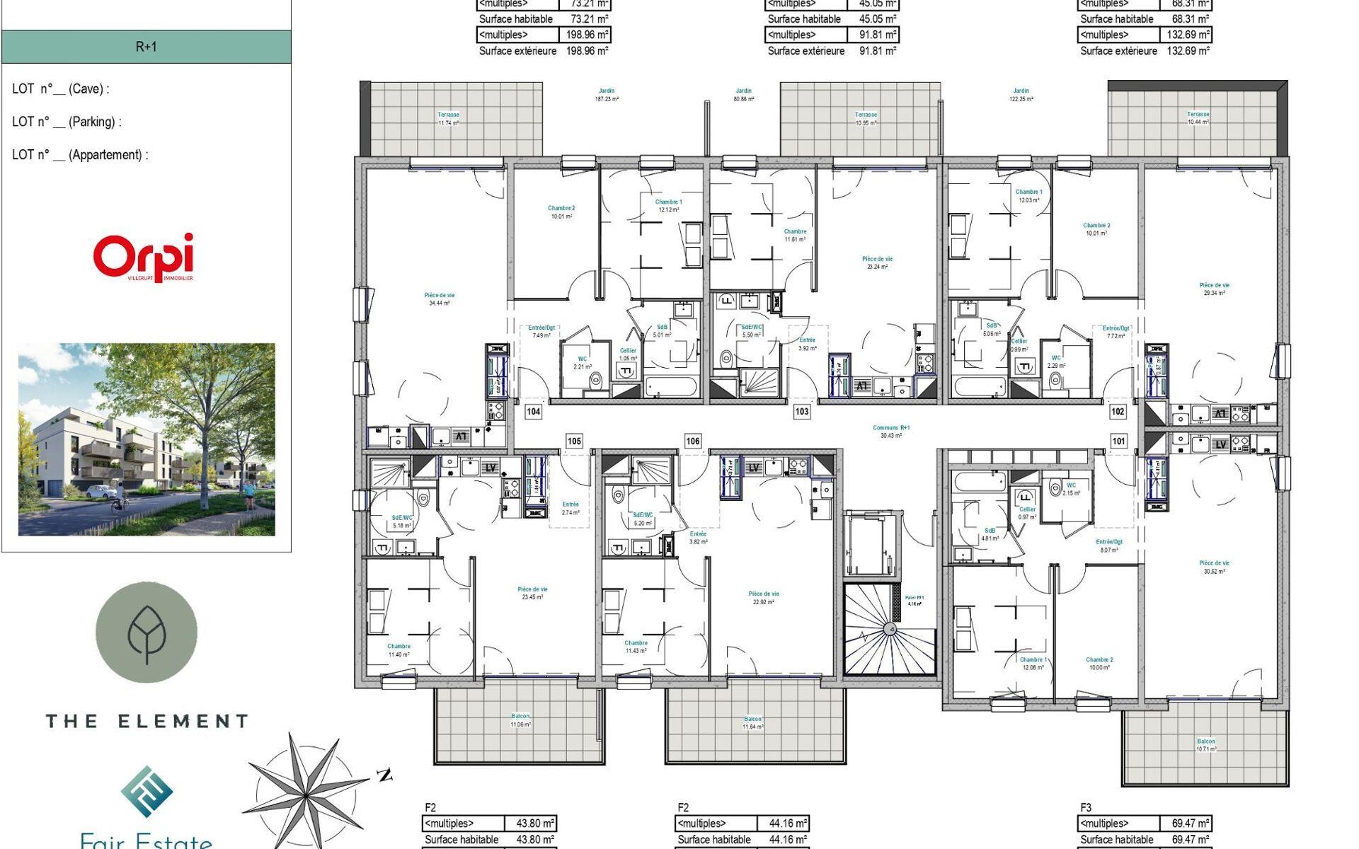 Appartement à vendre, 45m², Mont-Saint-Martin