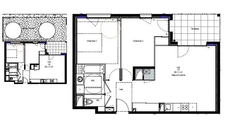 Appartement à louer, 63m², Chambéry