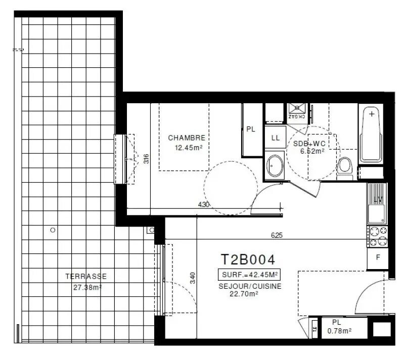 Appartement à louer, 42m², Clermont-Ferrand