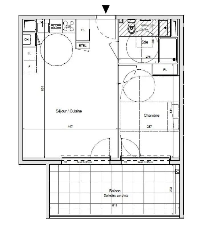 Appartement à louer, 46m², Morangis