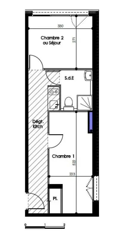 Appartement à louer, 26m², Montpellier
