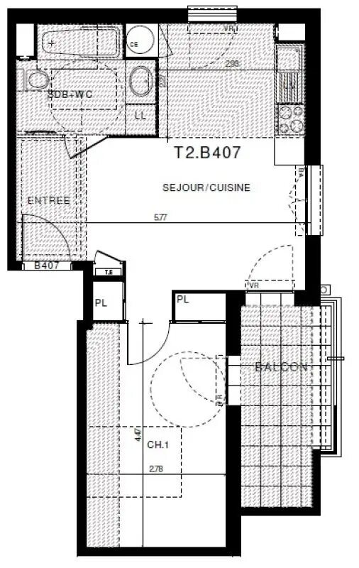 Appartement à louer, 42m², Clermont-Ferrand