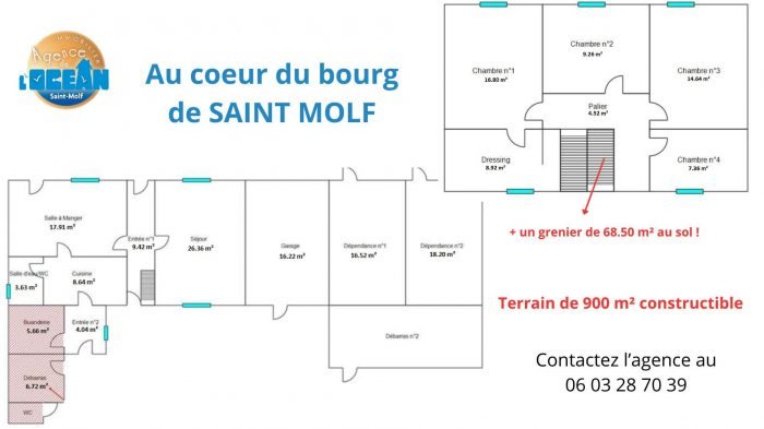 Maison à vendre, 127m², Saint-Molf