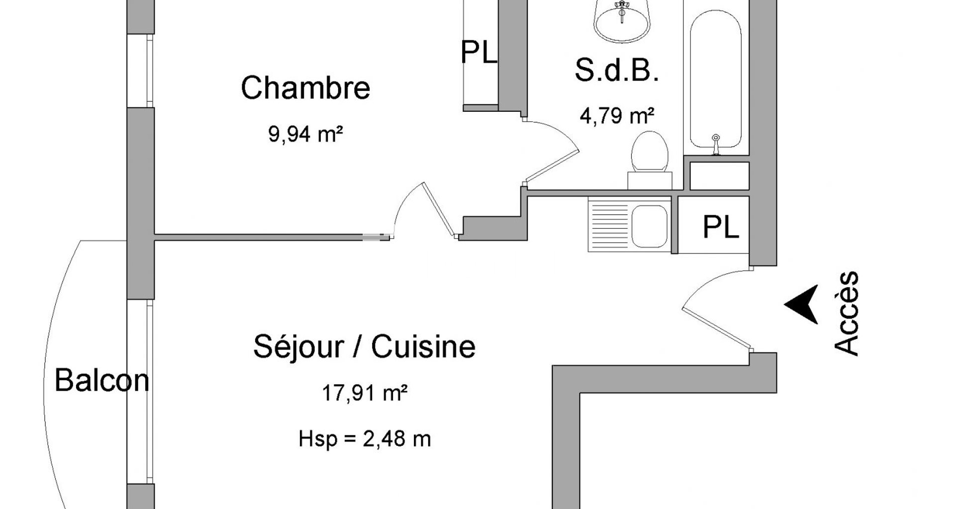 Appartement à louer, 32m², Villeurbanne