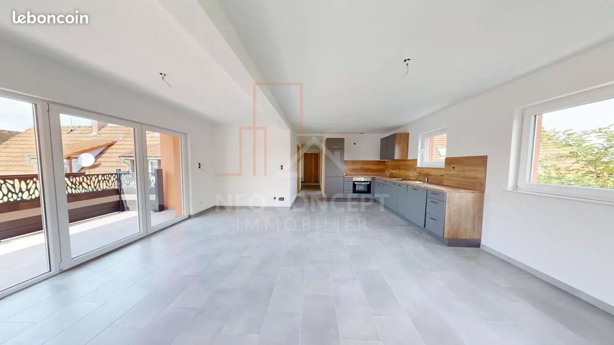 Appartement à louer, 72m², Niederroedern