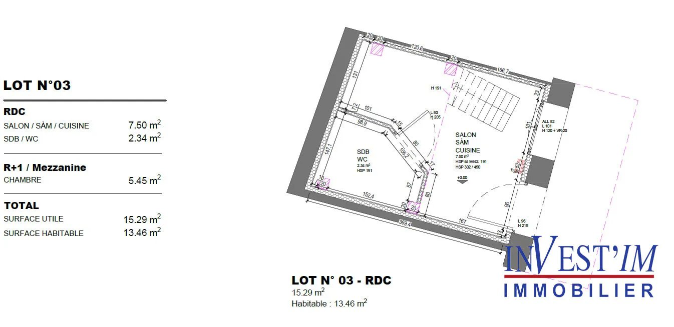 Appartement à vendre, 13m², Oullins