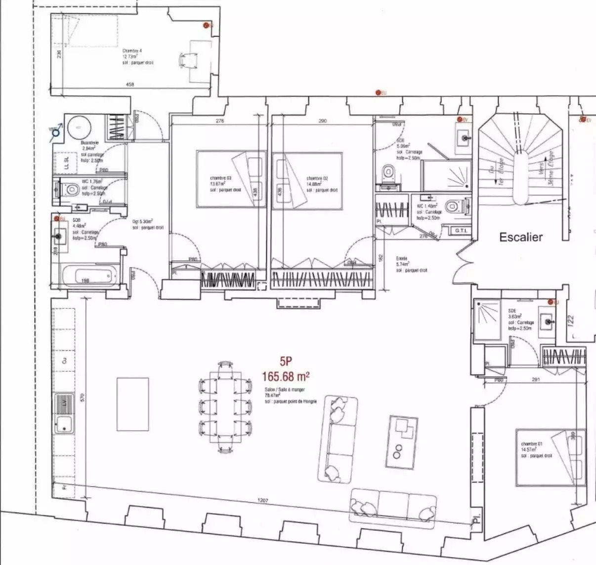 Appartement à vendre, 166m², Neuilly-sur-Seine