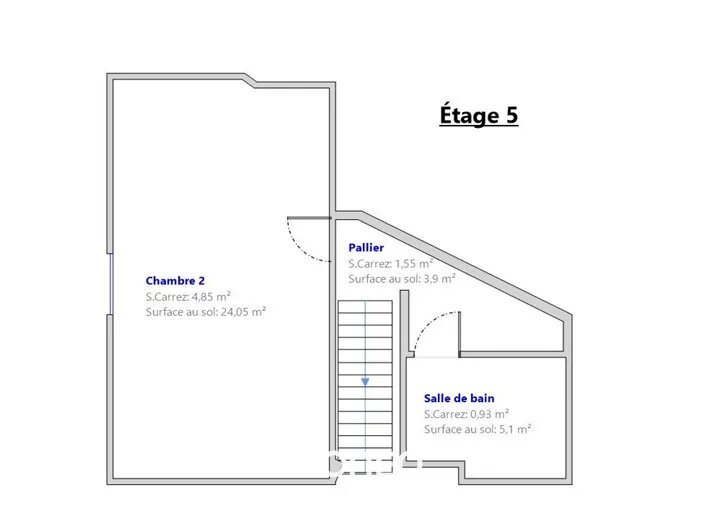 Appartement à vendre, 52m², Pantin