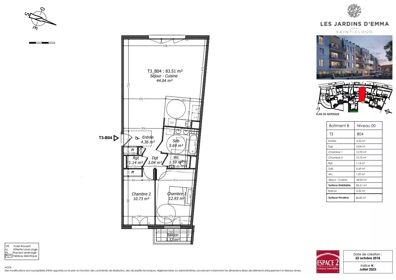 Appartement à louer, 88m², Saint-Cloud