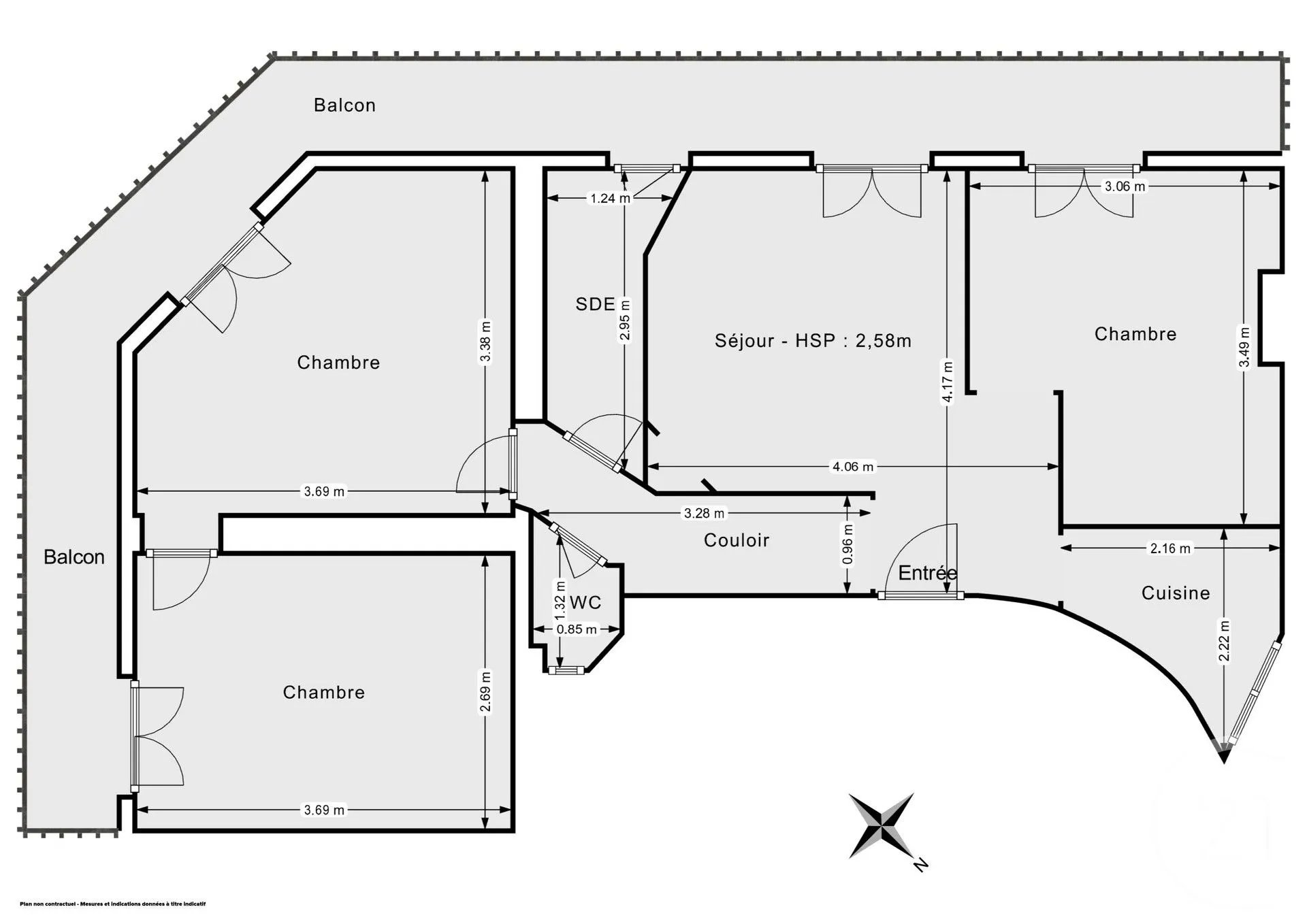 Appartement à vendre, 55m², Paris 11ème