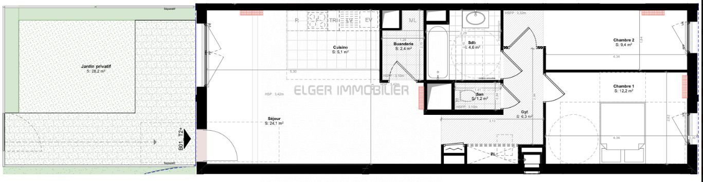 Appartement à louer, 65m², Orly