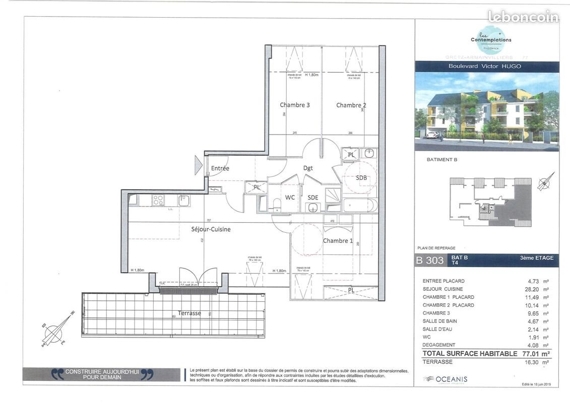 Appartement à louer, 80m², Gretz-Armainvilliers