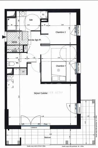 Appartement à louer, 65m², Angers