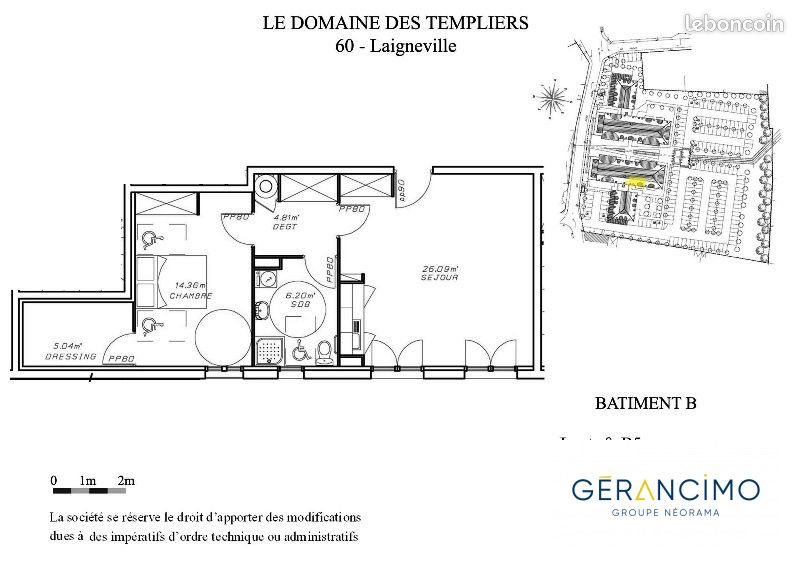 Appartement à vendre, 56m², Laigneville