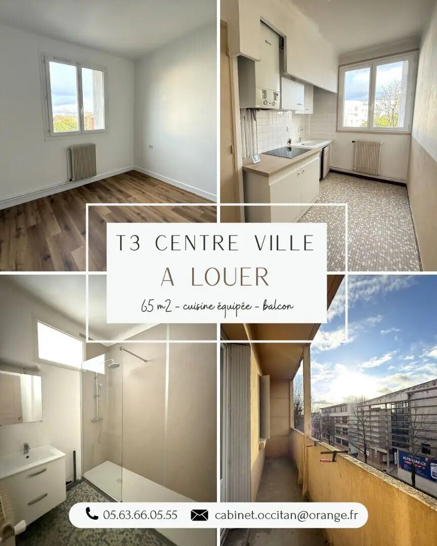 Appartement à louer, 65m², Montauban