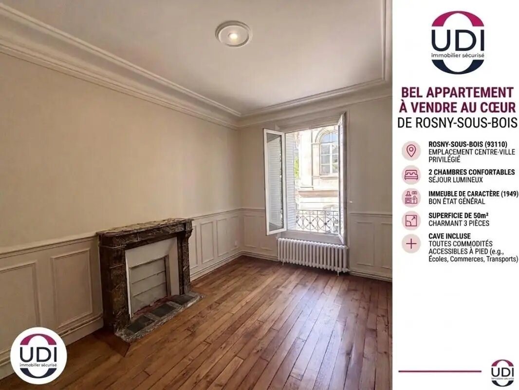 Appartement à vendre, 50m², Rosny-sous-Bois