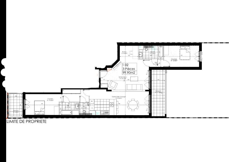 Appartement à vendre, 99m², Sainte-Geneviève-des-Bois