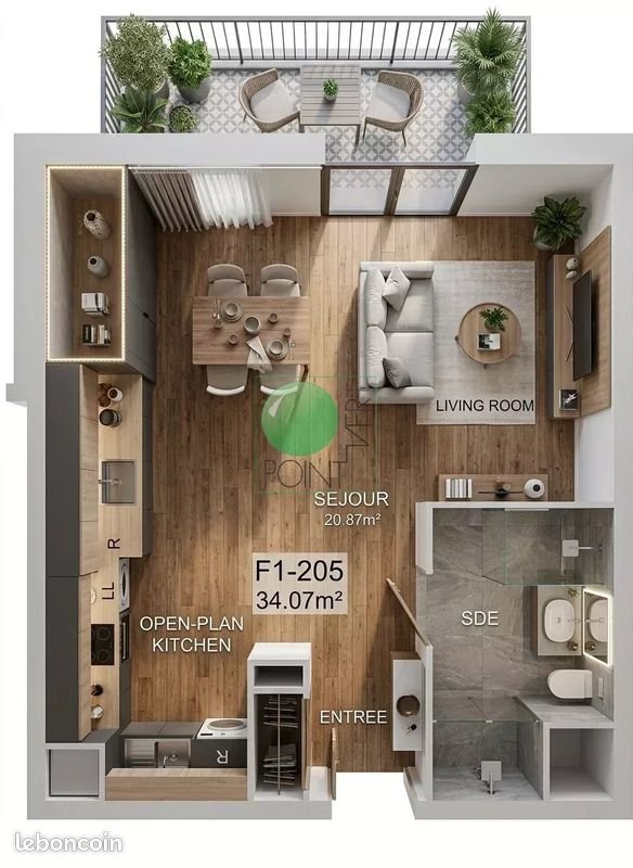 Appartement à vendre, 34m², Ballancourt-sur-Essonne