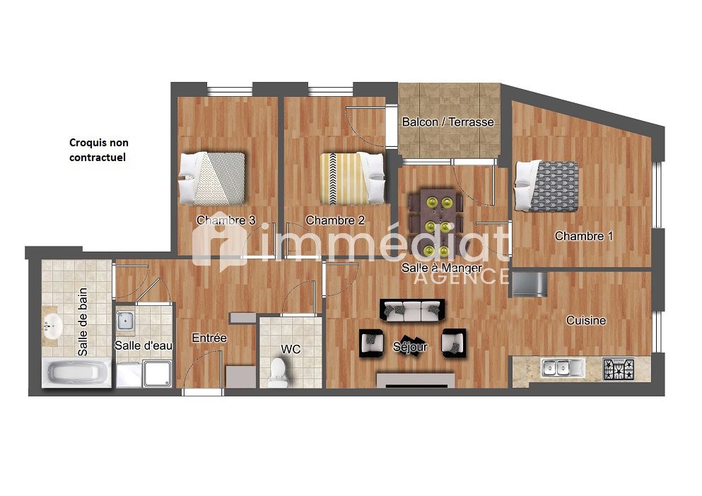 Appartement à vendre, 76m², Nanterre