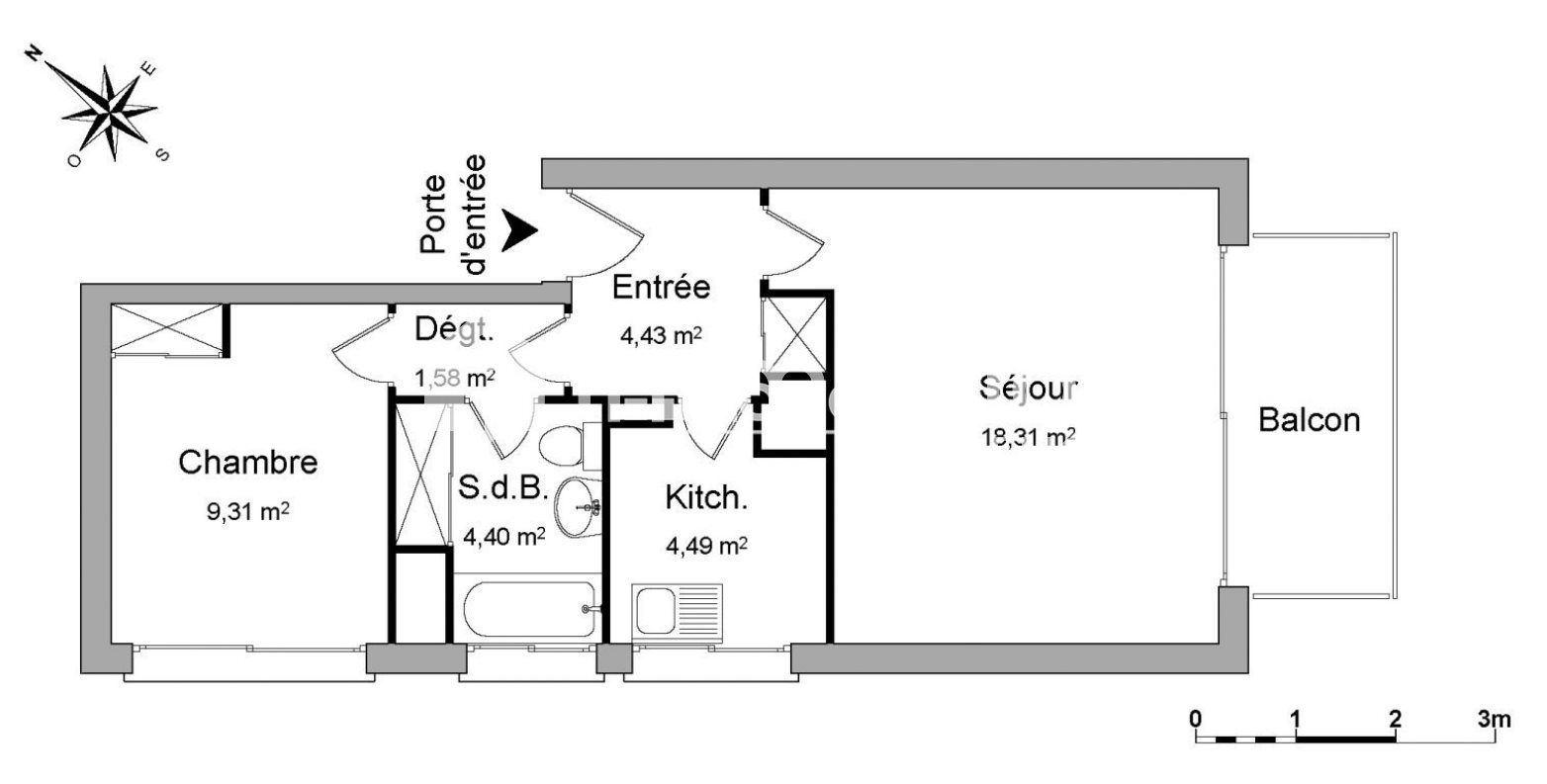 Appartement à vendre, 43m², Rueil-Malmaison