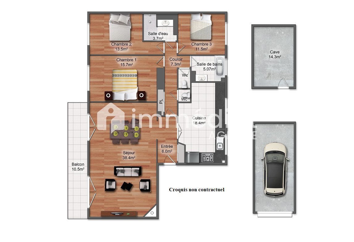 Appartement à vendre, 122m², Bougival