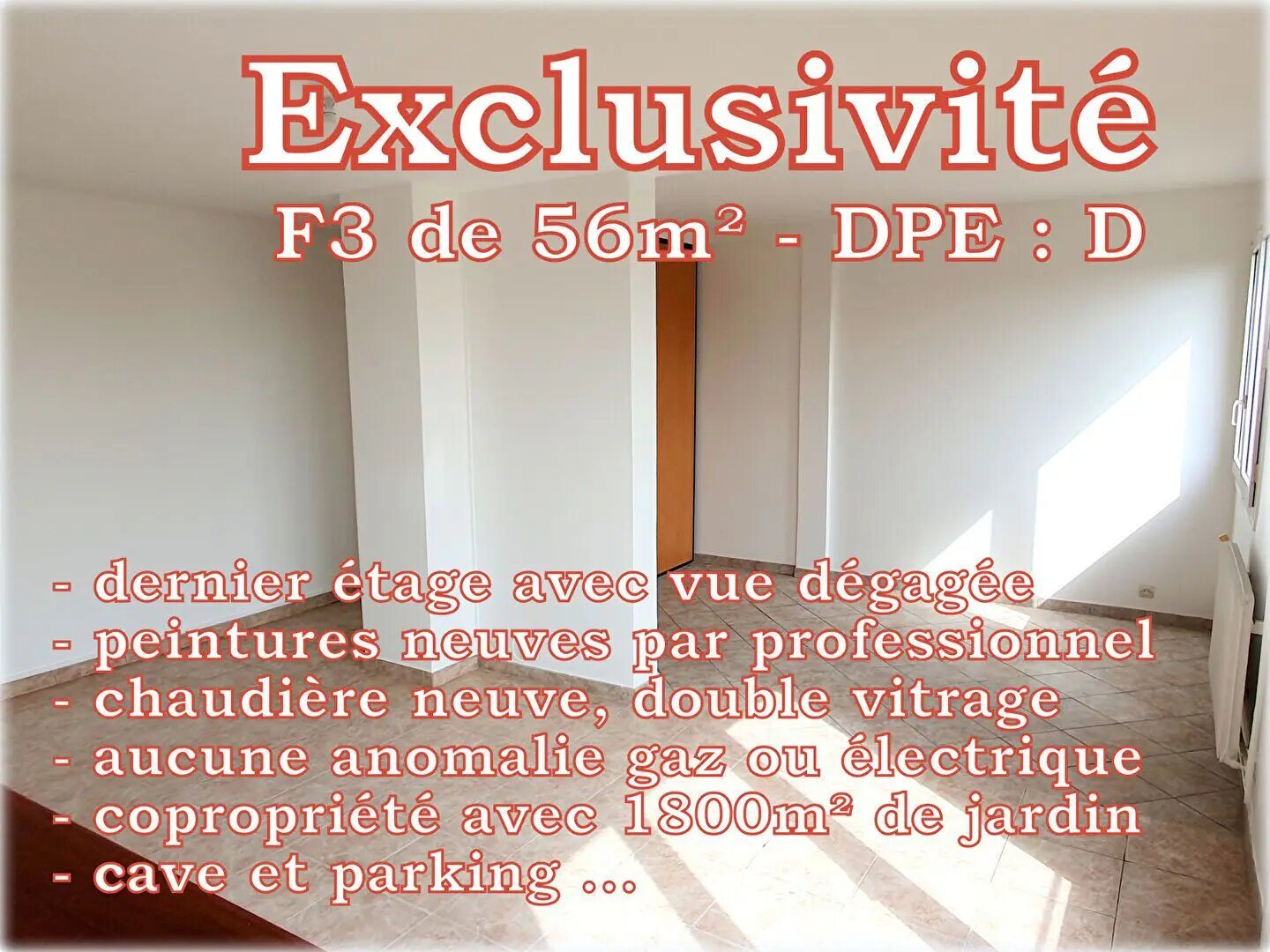 Appartement à vendre, 56m², Le Raincy