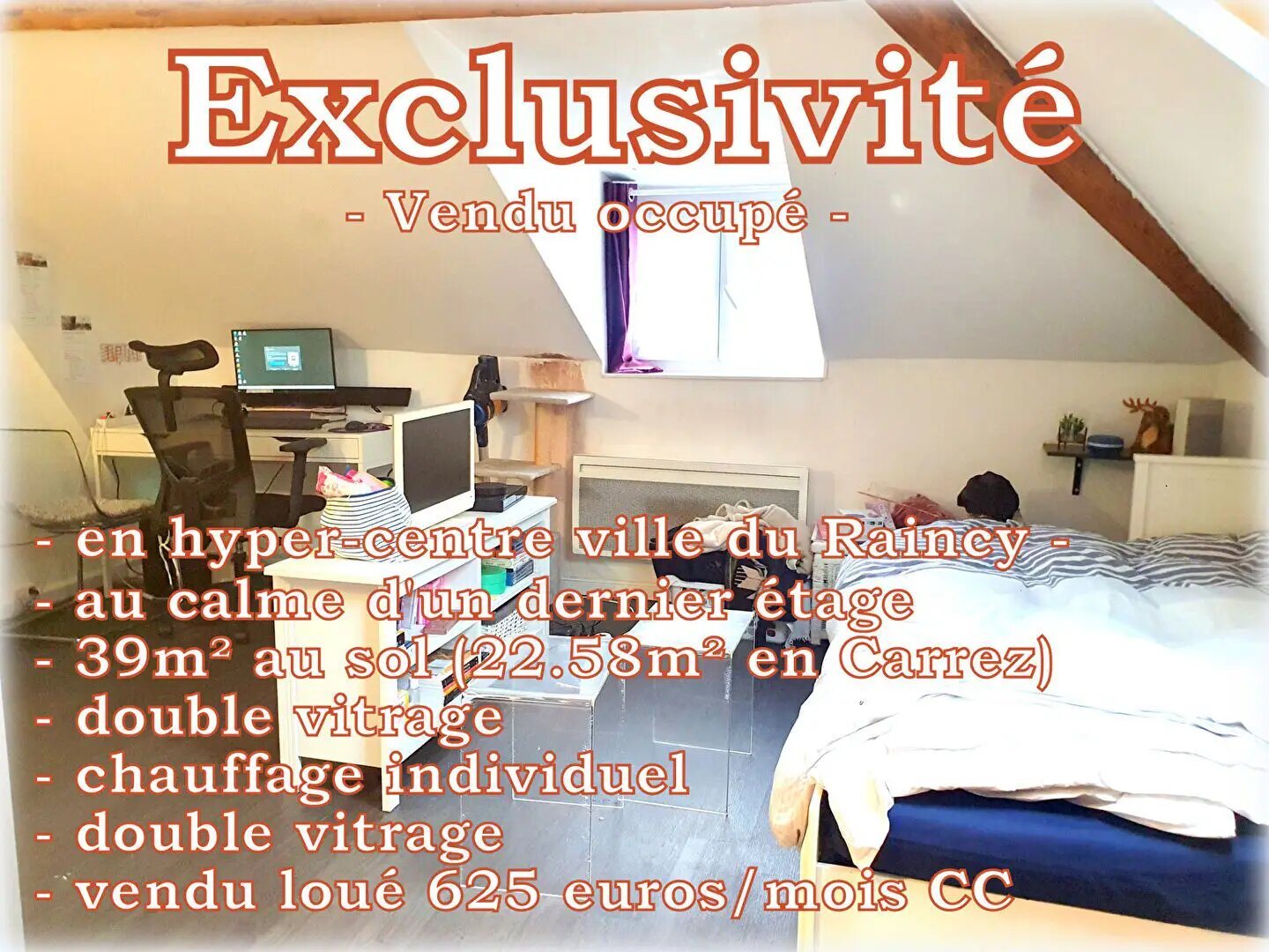 Appartement à vendre, 22m², Le Raincy