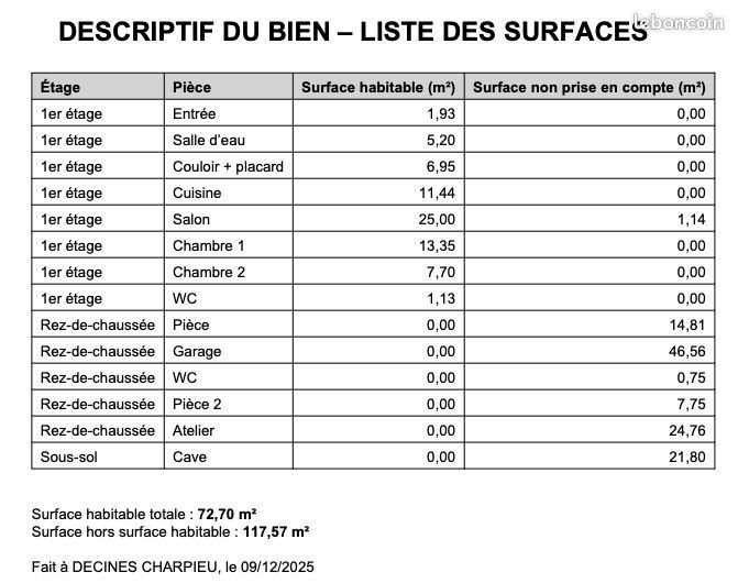 Maison à vendre, 189m², Décines-Charpieu