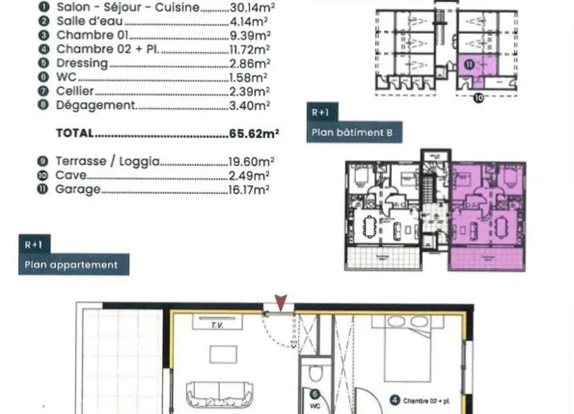 Appartement à vendre, 65m², Sainte-Marie-la-Mer