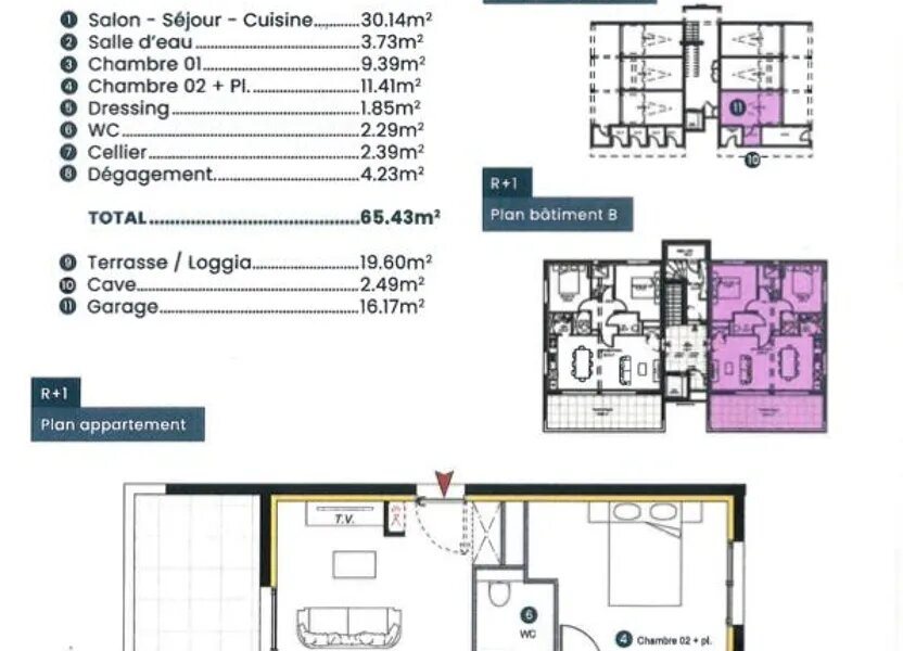 Appartement à vendre, 65m², Sainte-Marie-la-Mer