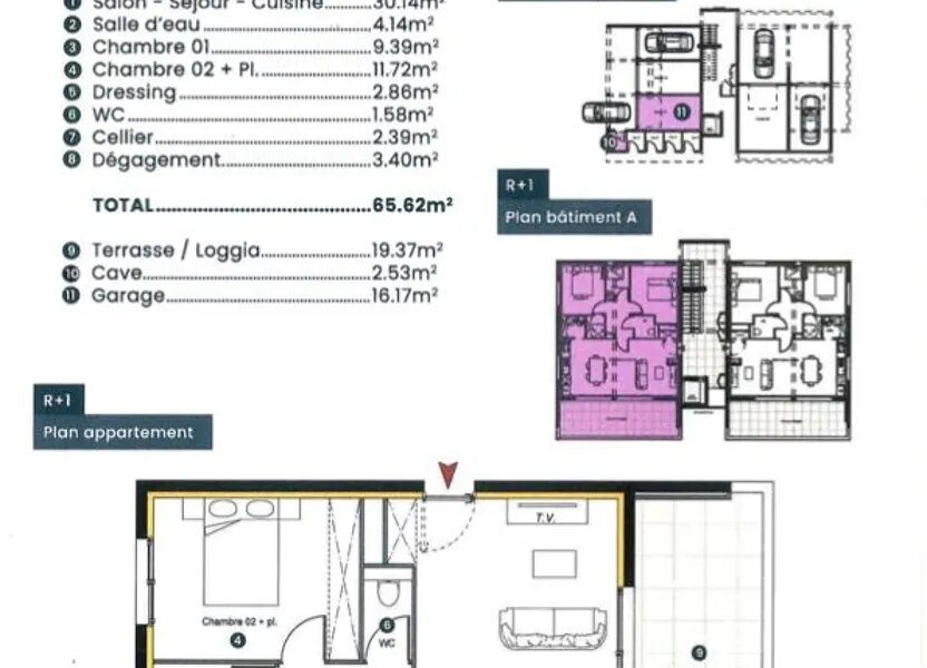Appartement à vendre, 65m², Sainte-Marie-la-Mer