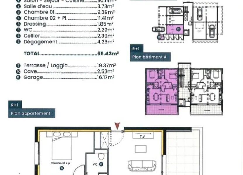 Appartement à vendre, 65m², Sainte-Marie-la-Mer