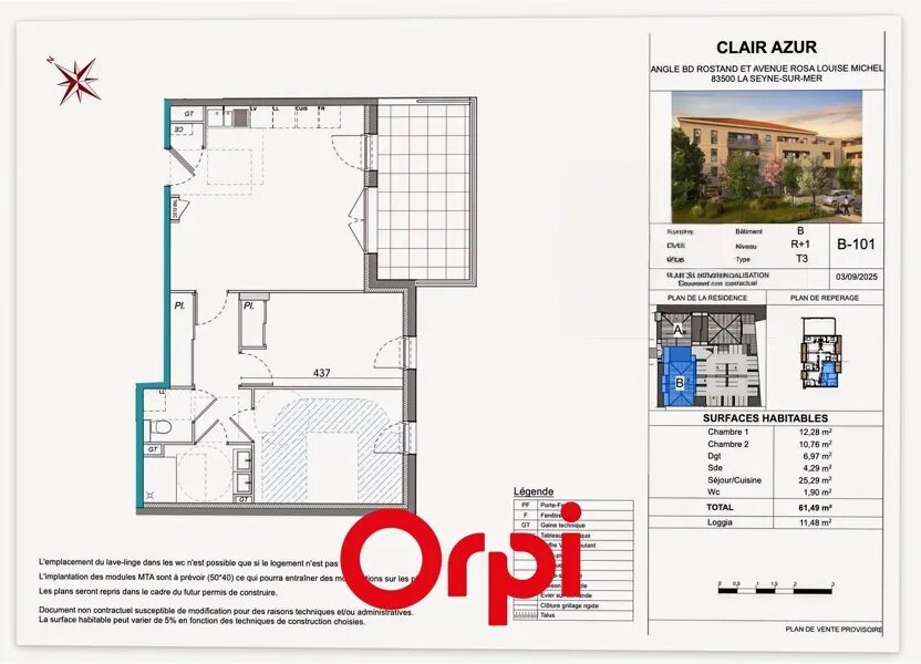 Appartement à vendre, 61m², La Seyne-sur-Mer