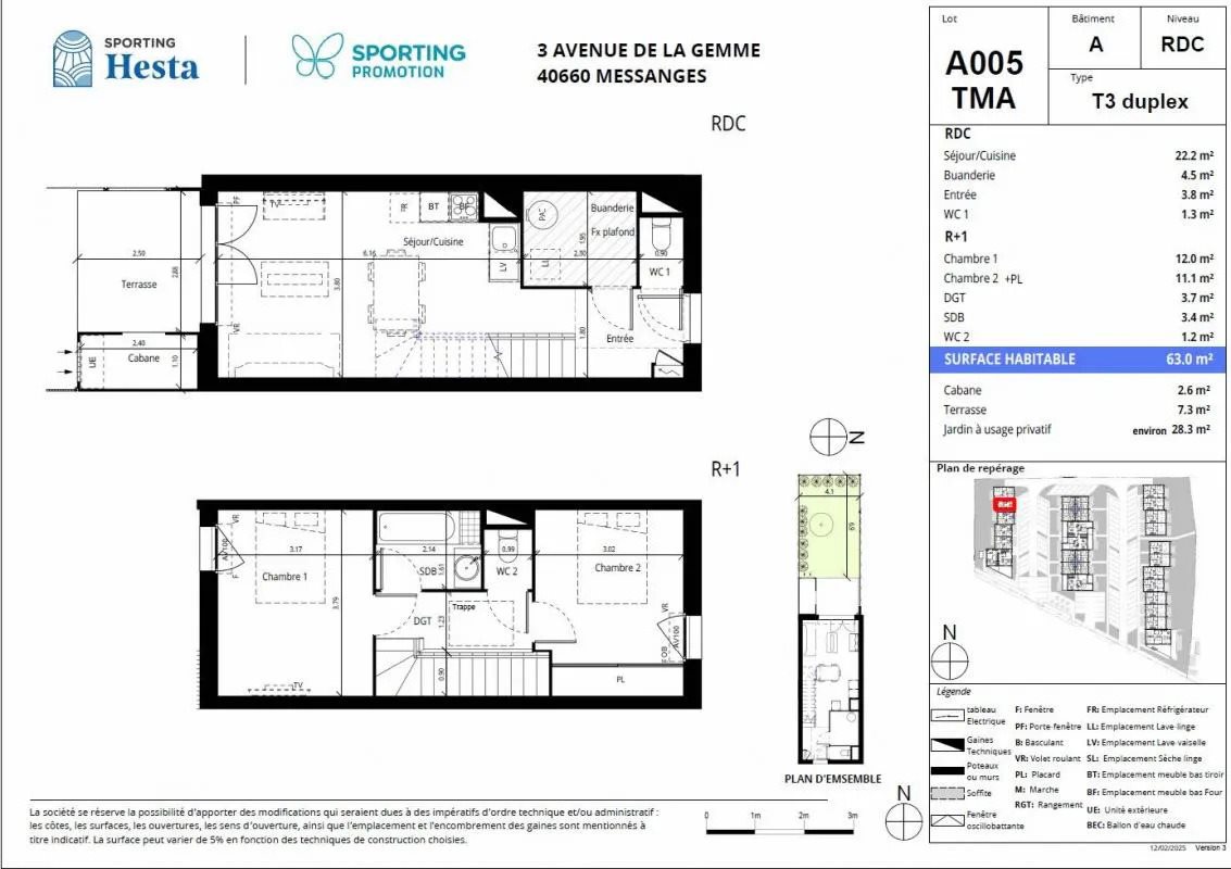 Maison à vendre, 66m², Messanges