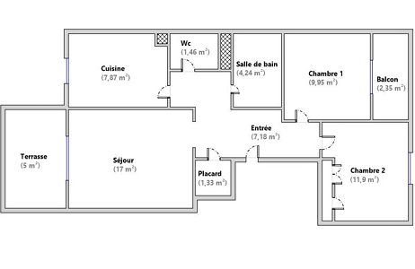 Appartement à vendre, 60m², Vallauris