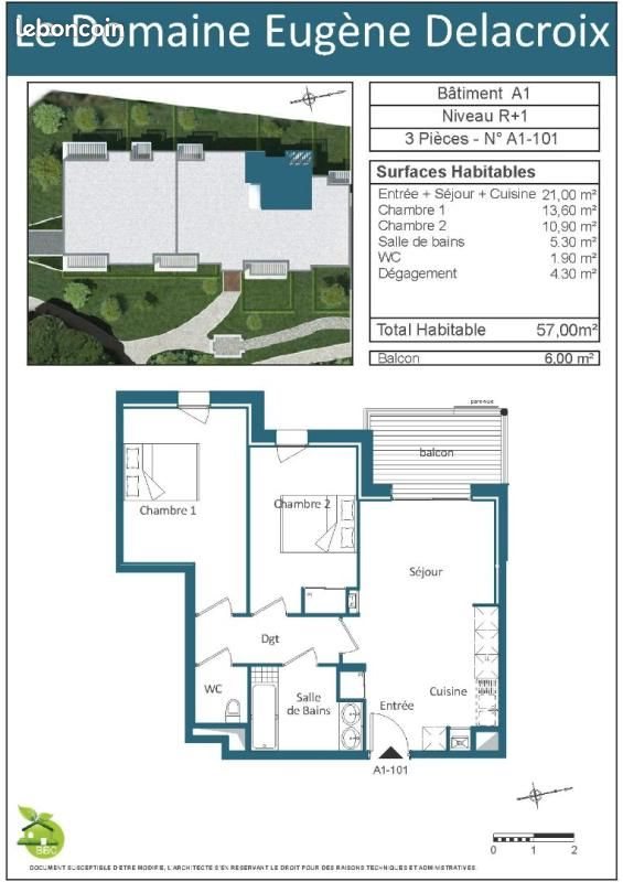 Appartement à louer, 57m², La Rochelle